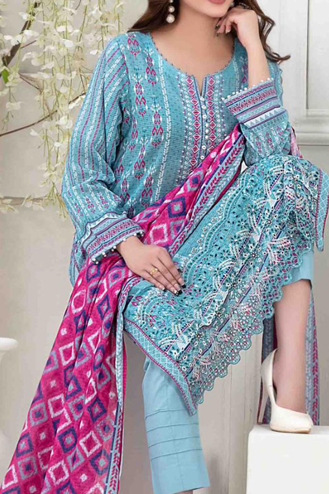 Afsara By Tawakkal Unstitched 3 Piece Digital Lawn Collection'2024-D-9382