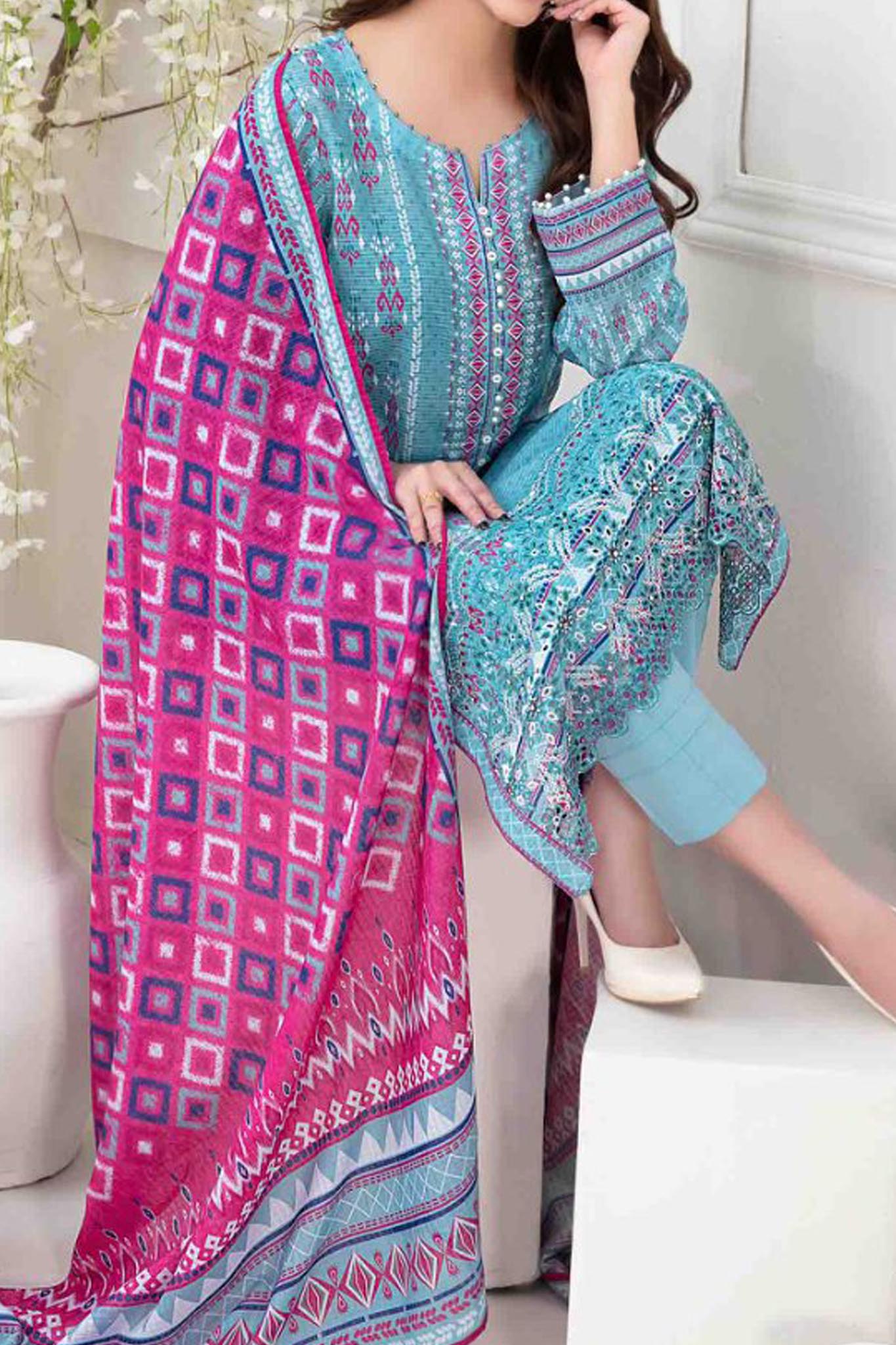Afsara By Tawakkal Unstitched 3 Piece Digital Lawn Collection'2024-D-9382