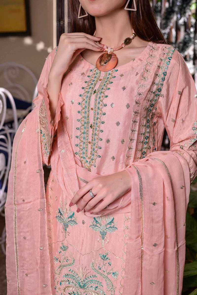 Aainahh by Amna Khadija Stitched 3 Piece Eid Lawn Vol-22 Collection'2022-AF-20-Pink