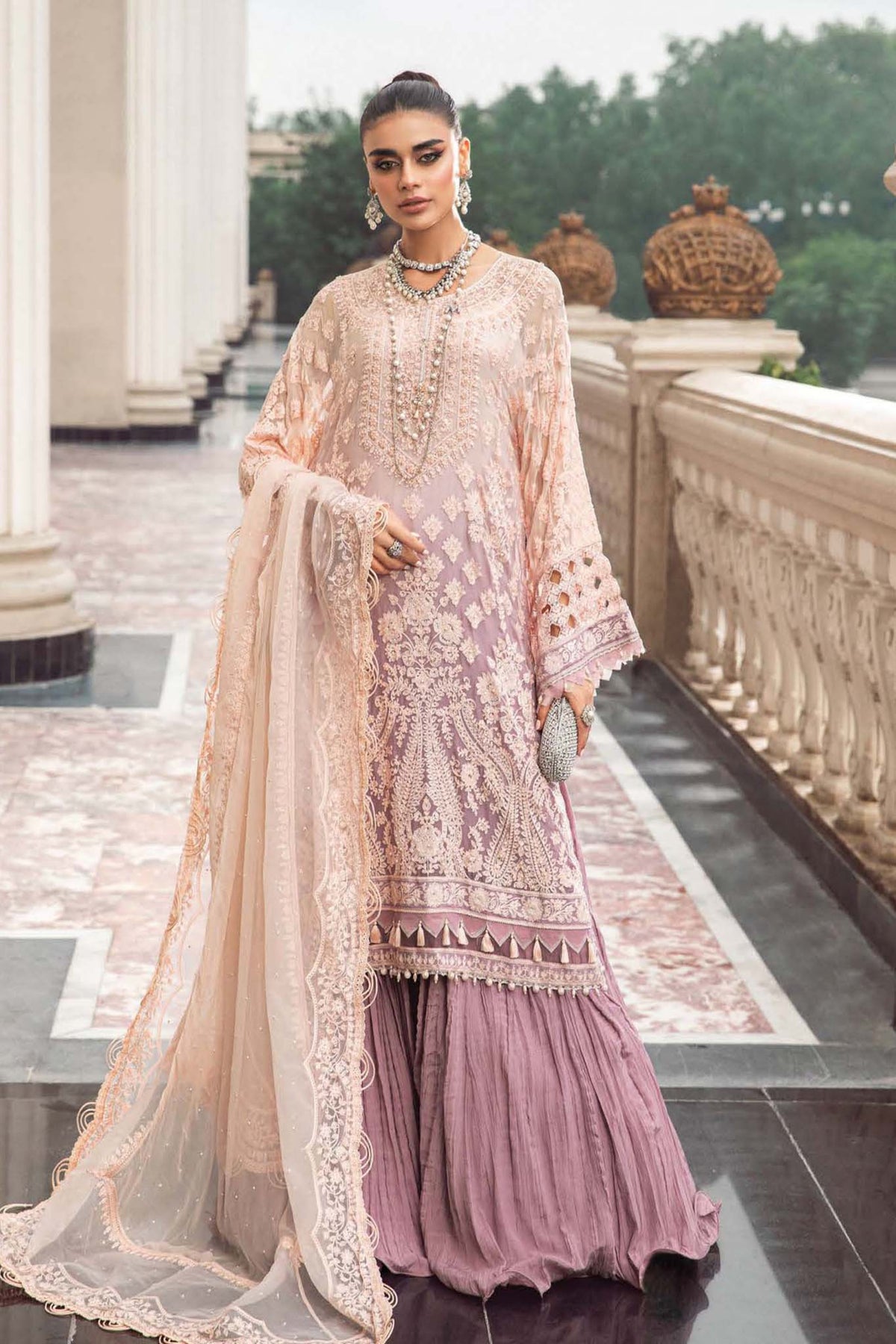 Maria B Unstitched 3 Piece Pure Silk Chiffon Collection'2023-MPC-103