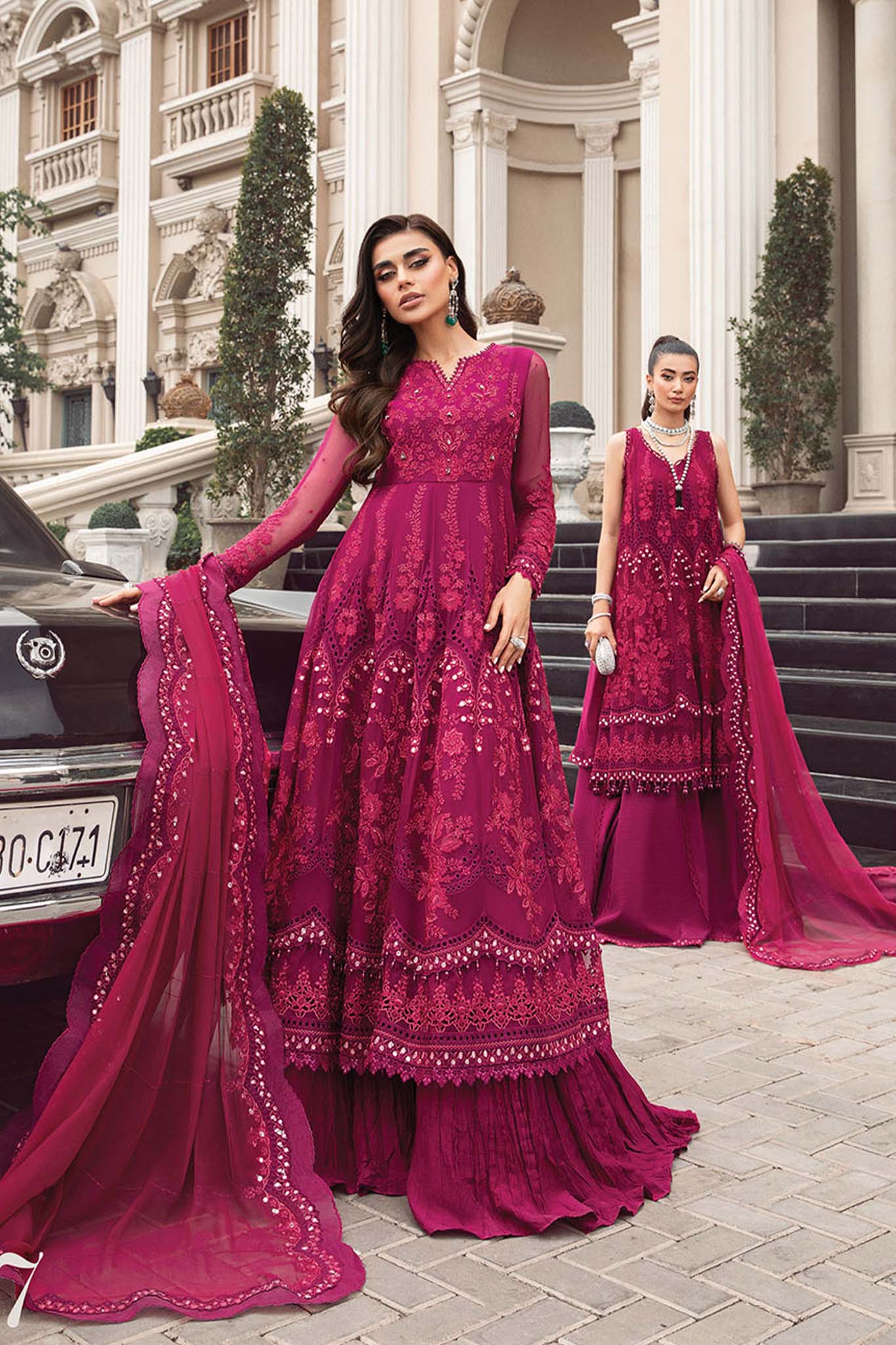 Maria B Unstitched 3 Piece Pure Silk Chiffon Collection'2023-MPC-107