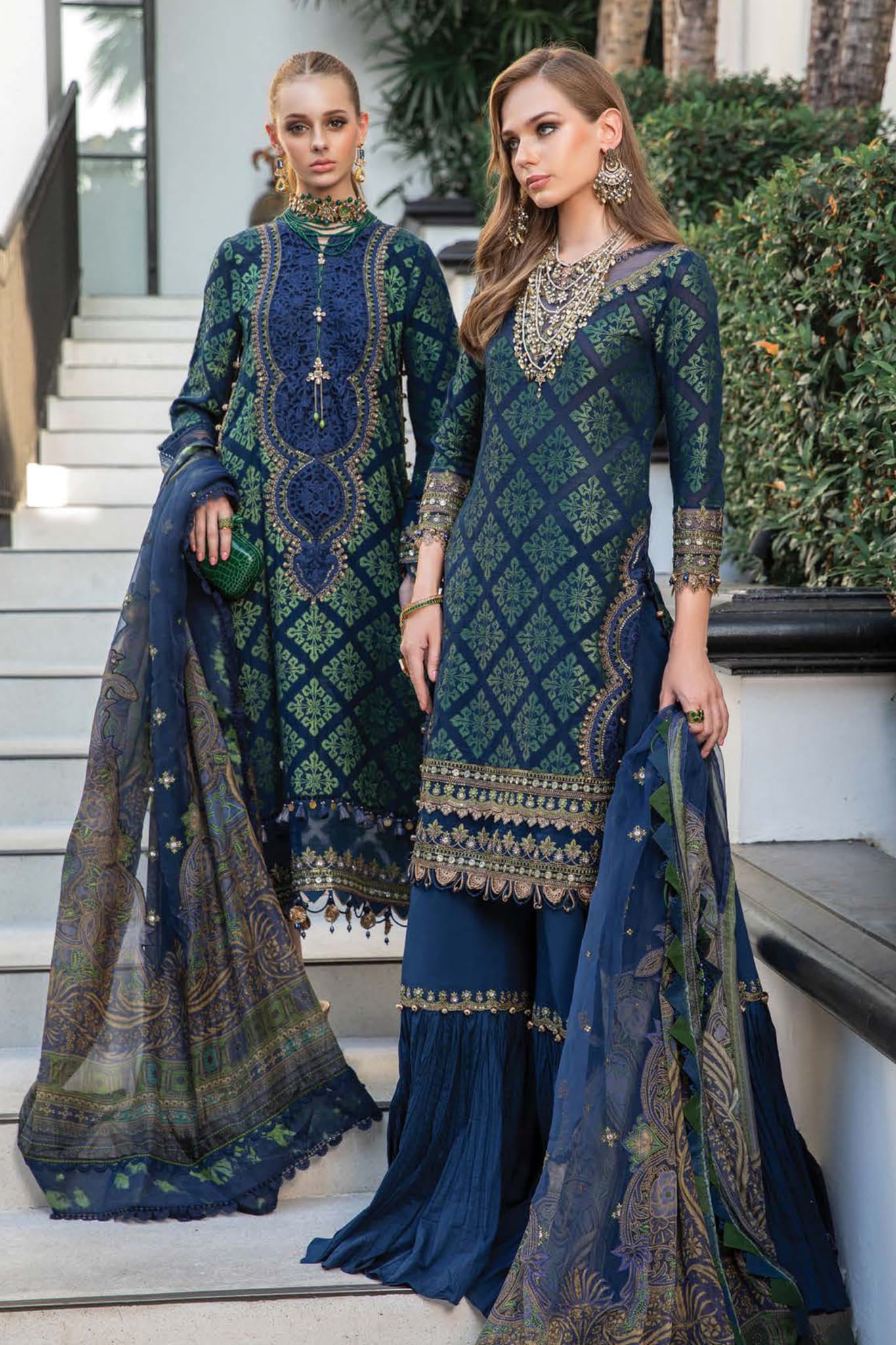 Maria B Unstitched 3 Piece Luxury Eid Lawn Collection'2023-D-08