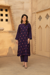 MYAURA Stitched 2 Piece Viscose Collection- Purple