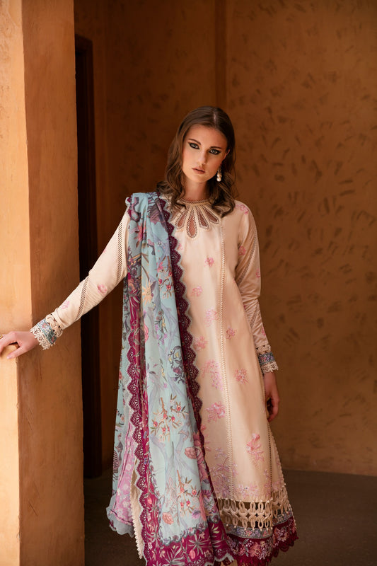 Rezene by Republic Unstitched 3 Piece Summer Lawn Vol II Collection'2023-D-01-B