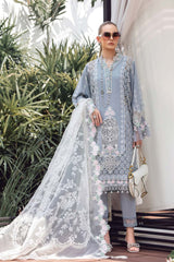 Maria B Unstitched 3 Piece Luxury Eid Lawn Collection'2023-D-10