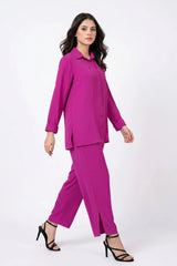 Amna Ali Nawaz Stitched 2 Piece-Fuchsia