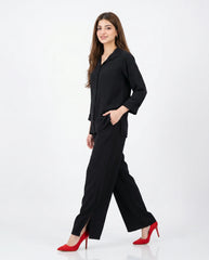 Amna Ali Nawaz Stitched 2 Piece-All Black