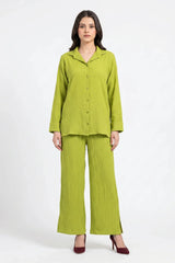 Amna Ali Nawaz Stitched 2 Piece-Electric Lime