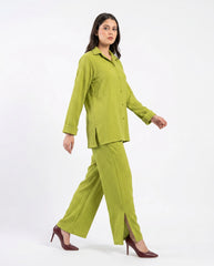 Amna Ali Nawaz Stitched 2 Piece-Electric Lime
