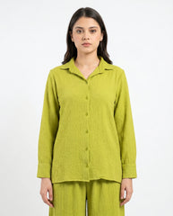 Amna Ali Nawaz Stitched 2 Piece-Electric Lime