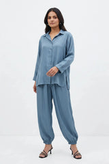 Amna Ali Nawaz Stitched 2 Piece-Dusty Teal