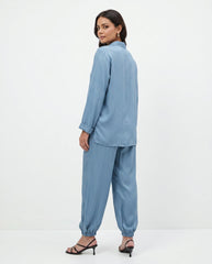 Amna Ali Nawaz Stitched 2 Piece-Dusty Teal