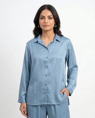 Amna Ali Nawaz Stitched 2 Piece-Dusty Teal