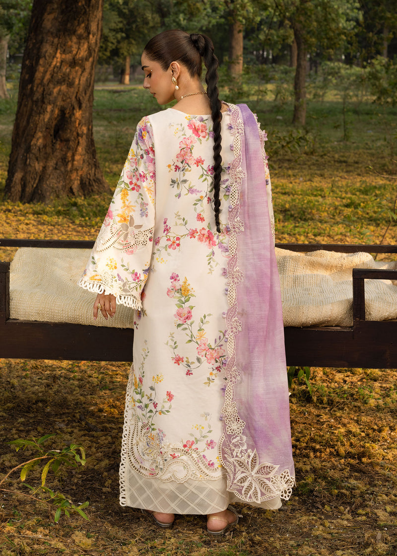 Tasawar By Crimson Unstitched 3 Piece Luxury Lawn Collection'2025-D-02-B-Petals And Promises
