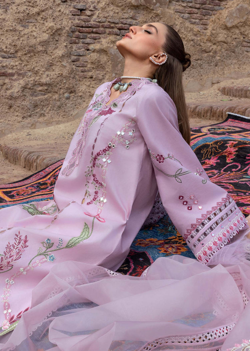 Tasawar By Crimson Unstitched 3 Piece Luxury Lawn Collection'2025-D-03-B-Mirror Garden
