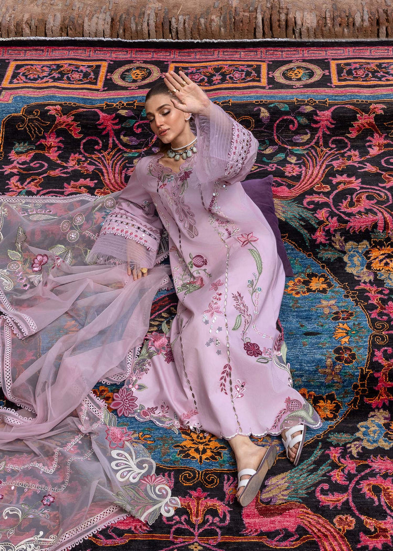 Tasawar By Crimson Unstitched 3 Piece Luxury Lawn Collection'2025-D-03-B-Mirror Garden