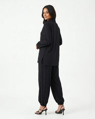 Amna Ali Nawaz Stitched 2 Piece-Black Swan