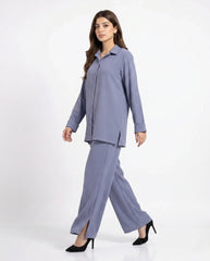 Amna Ali Nawaz Stitched 2 Piece-Ash