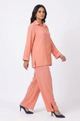 Amna Ali Nawaz Stitched 2 Piece-Peaches