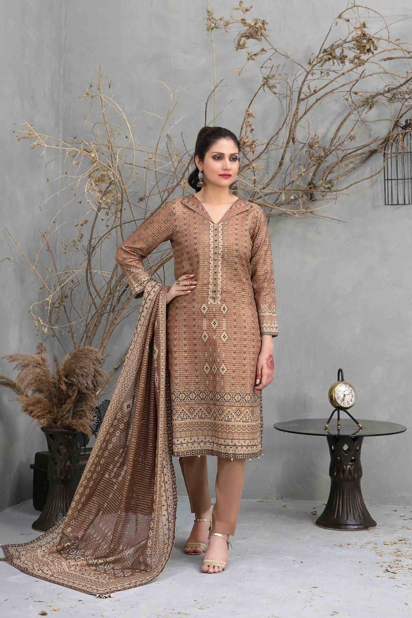 Amaya by Tawakkal Unstitched 3 Piece Digital Printed Slub Lawn Collection'2023-A-9061