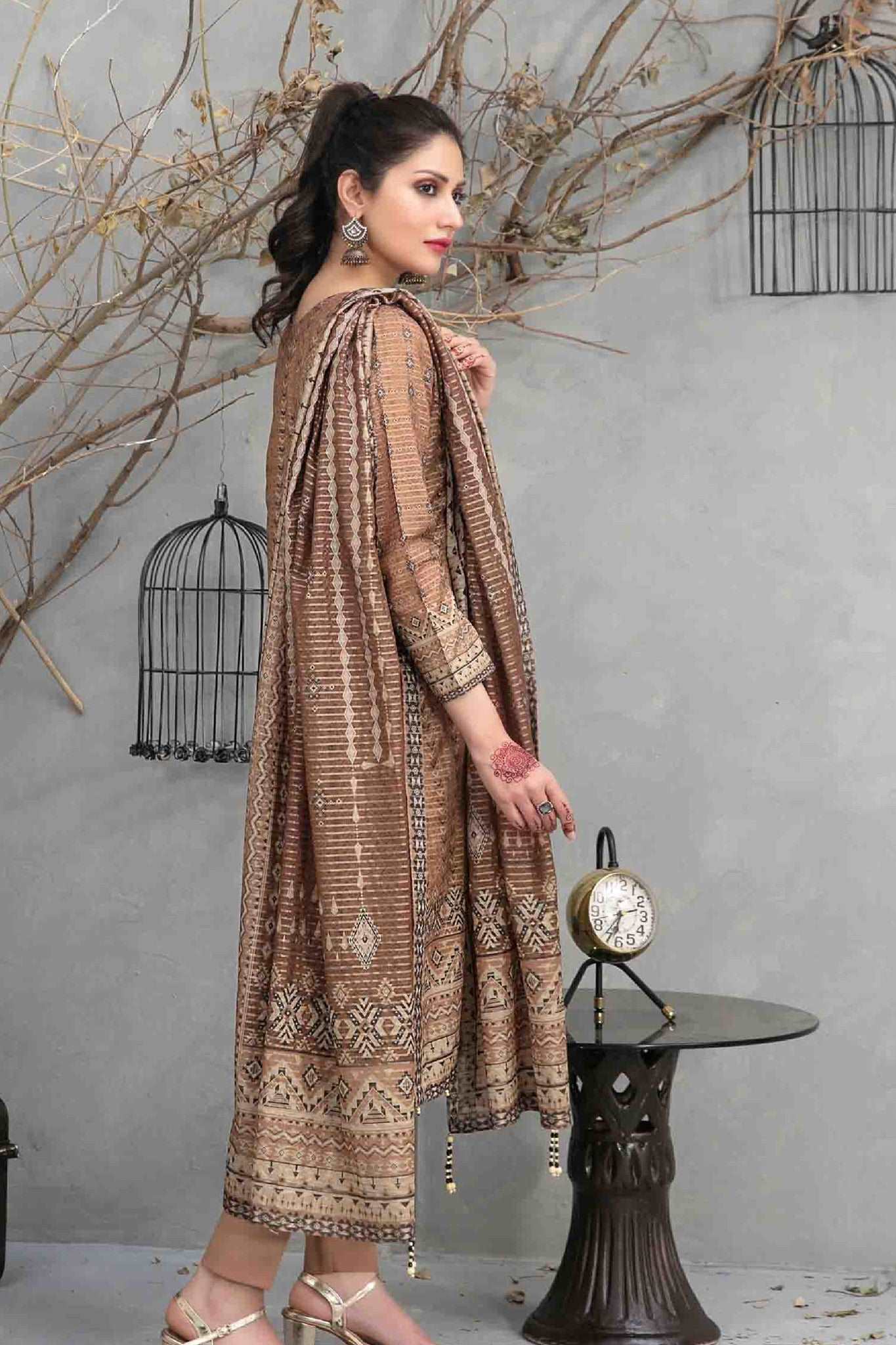 Amaya by Tawakkal Unstitched 3 Piece Digital Printed Slub Lawn Collection'2023-A-9061