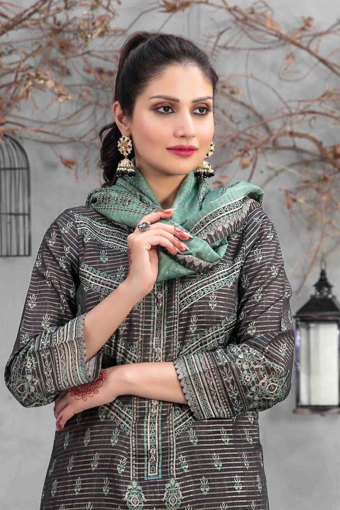 Amaya by Tawakkal Unstitched 3 Piece Digital Printed Slub Lawn Collection'2023-A-9063