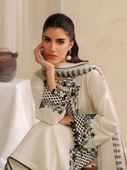 Ayra Solids by Garnet Stitched 3 Piece Collection'2025-Day Lily
