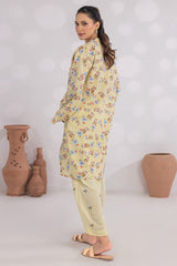 Basic Essentials By Dor Stitched Co Ords Digital Printed Cotton Collection'2025-DBEC-01-Lemon