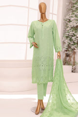 Dynasty By HZ Unstitched 3 Piece Emb Chikankari Lawn Collection-DCE-03