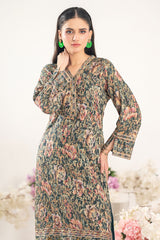 Odyssey By Dor Stitched Co Ords Printed Jacquard Chapter-01 Collection'2025-DJOC-05-Deep Teal