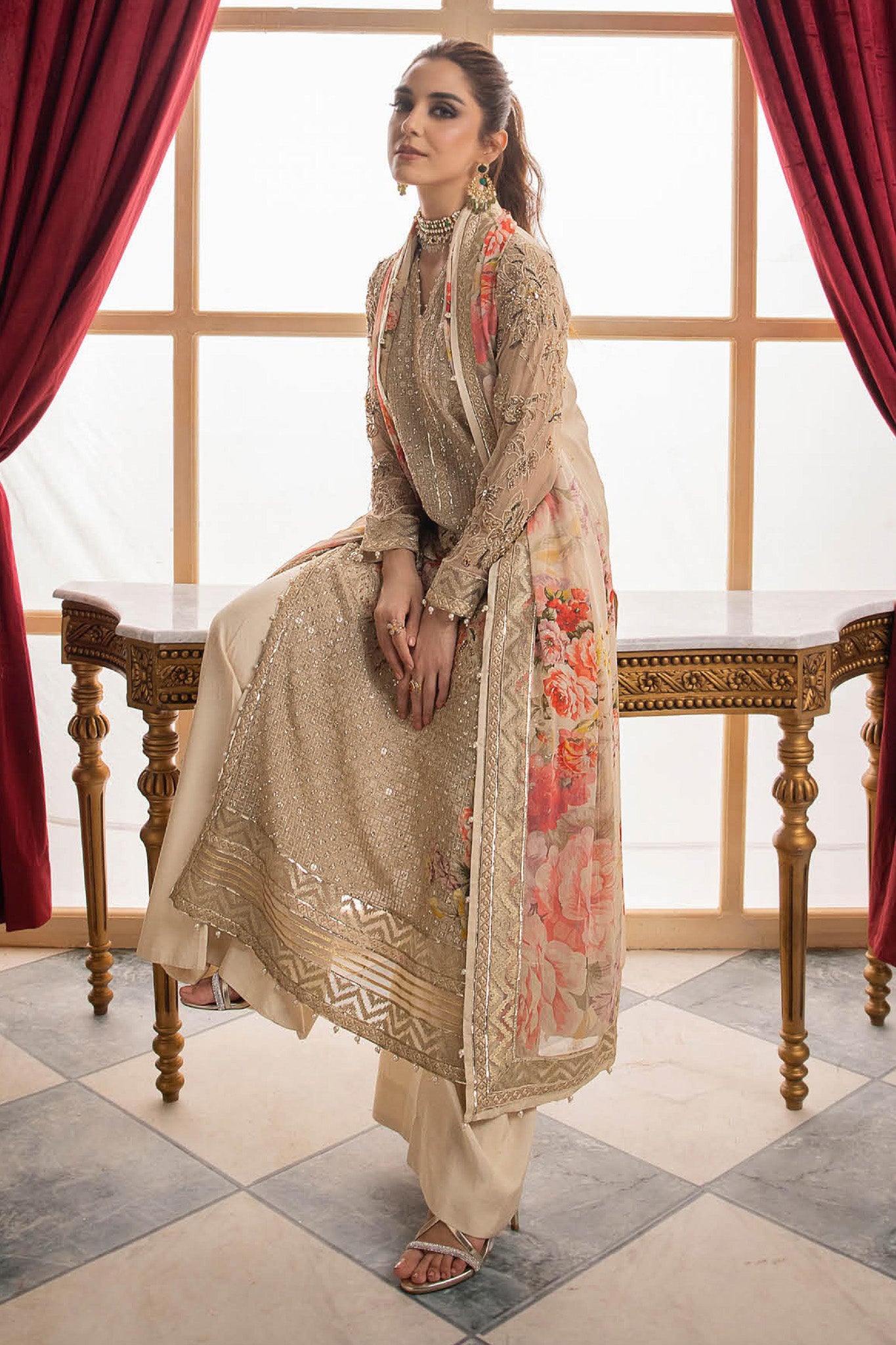 Dastan e Jashan By Charizma Unstitched 3 Piece Premium Chiffon Vol-01 Limited Edition Collection'2024-DJW4-05