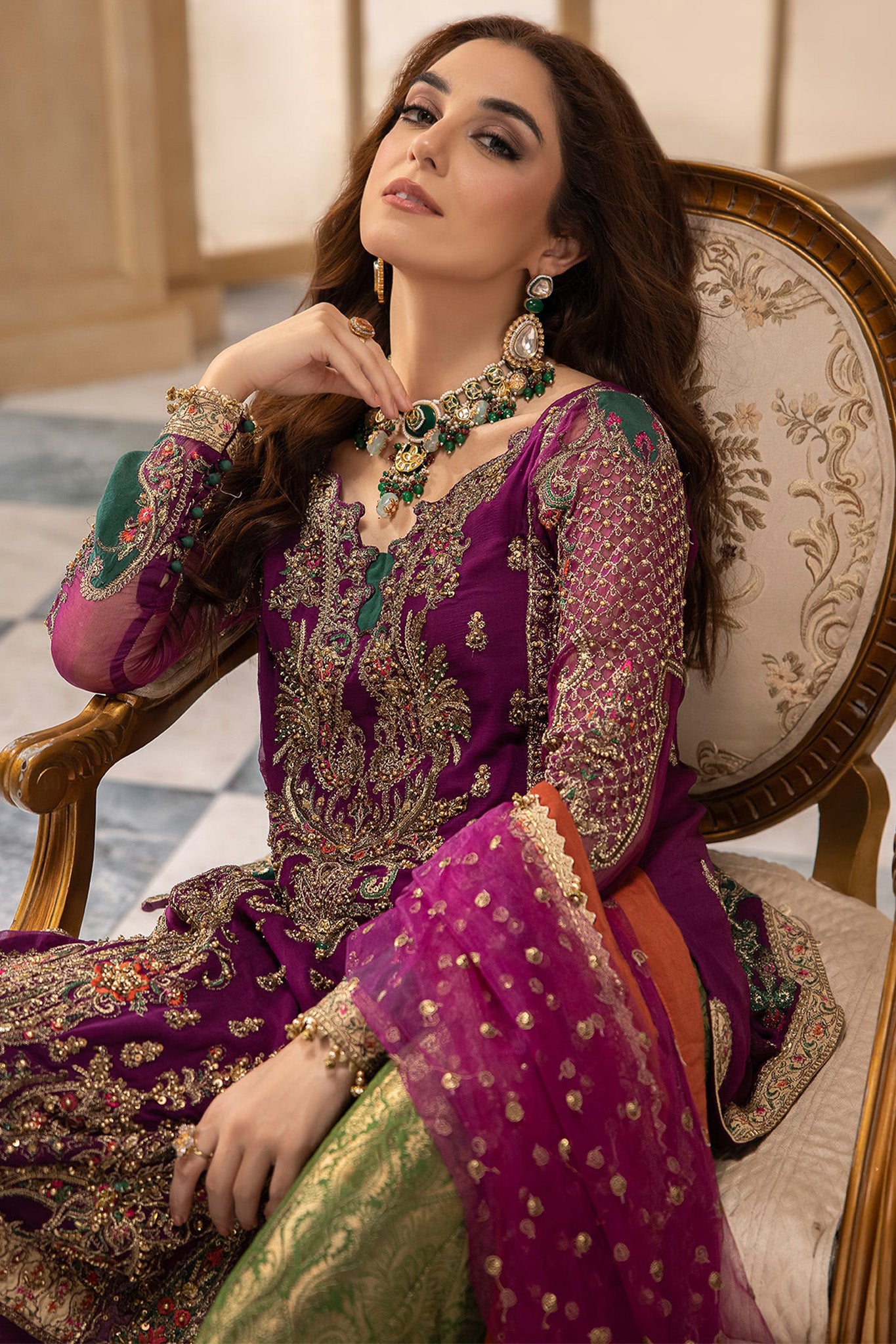 Dastan E Jashan By Charizma Unstitched 3 Piece Premium Chiffon Limited Edition Vol-02 Collection'2024-DJW4-08