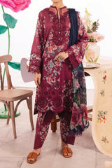 Dahlia by Iznik Unstitched 3 Piece Printed Lawn Collection'2024-DL-11-Solistice