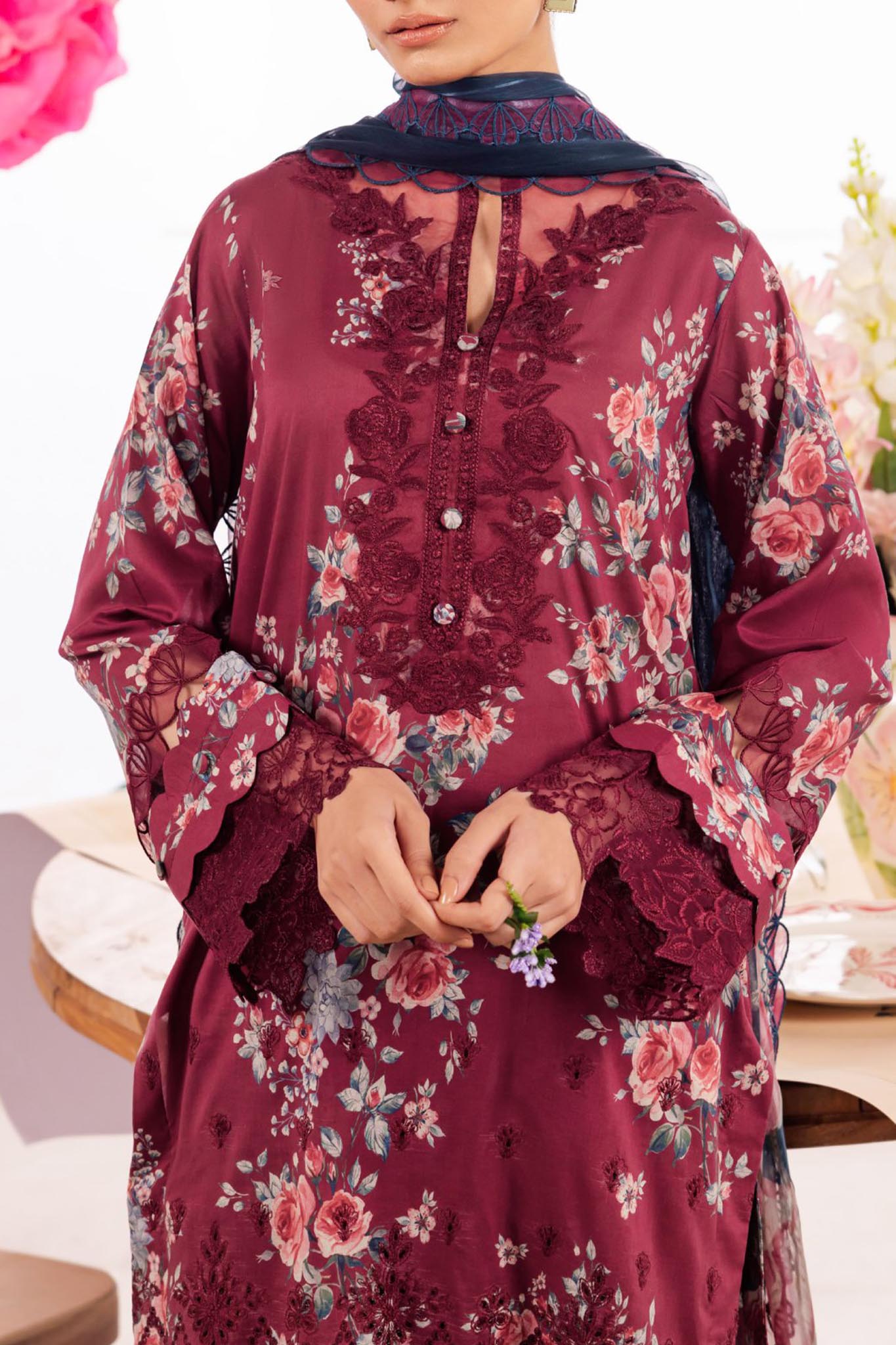 Dahlia by Iznik Unstitched 3 Piece Printed Lawn Collection'2024-DL-11-Solistice