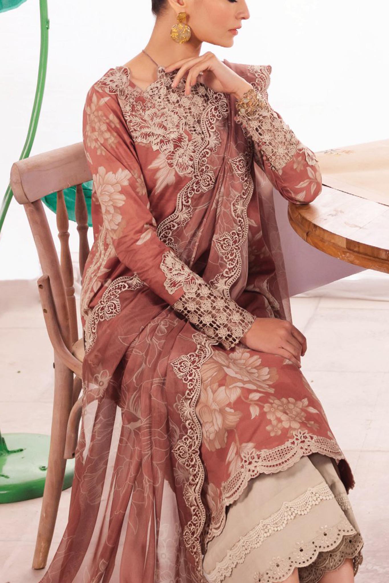 Dahlia by Iznik Unstitched 3 Piece Printed Lawn Collection'2024-DL-12-Saffron