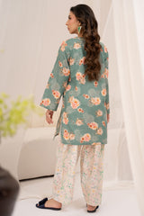 Daily Pret By Dor Stitched Co Ords Printed Vol-03 Collection'2025-DPEC3-03-Teal