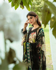 Gul Bahar By Inara Stitched 3 Piece Summer Suit-HIBISCUS DR-01