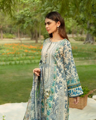 Gul Bahar By Inara Stitched 3 Piece Summer Suit-PEONY DR-04