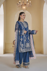 Aayra Stitched 3 Piece Luxury Formals Suit-FF001FP1-RYL