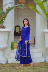 Threads & Weaves Stitched 3 Piece Pret Emb Viscose Collection-03