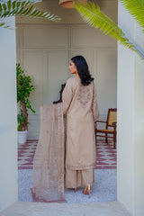 Threads & Weaves Stitched 3 Piece Pret Emb Viscose Collection-08