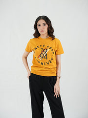 Mercato Round Neck Mustard Shirt