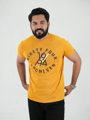 Mercato Round Neck Mustard Shirt