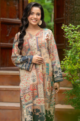 Tng By Md Stitched Baag Collection-Rukhsaar | 2 Piece | Printed | Beige