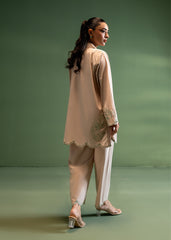Nairah Co Ords Summer Solids Suit-Dewy Beige