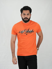 Mercato Round Neck Orange Shirt