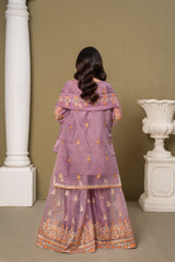 Midway Arts Stitched 3 Piece Formals Suit-lavender-blossom