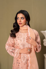 Midway Arts Stitched 3 Piece Formals Collection'2026-embroidered-chiffon-gharara-suit-3-pcs-1