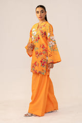 Fleur Co Ords By Sheenora Stitched 2 Piece Lawn Silk Collection'2025-Marigold