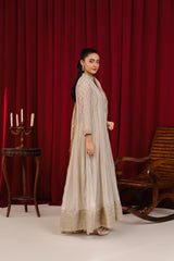 Manahils Stitched Formals Maxi-106-Tan